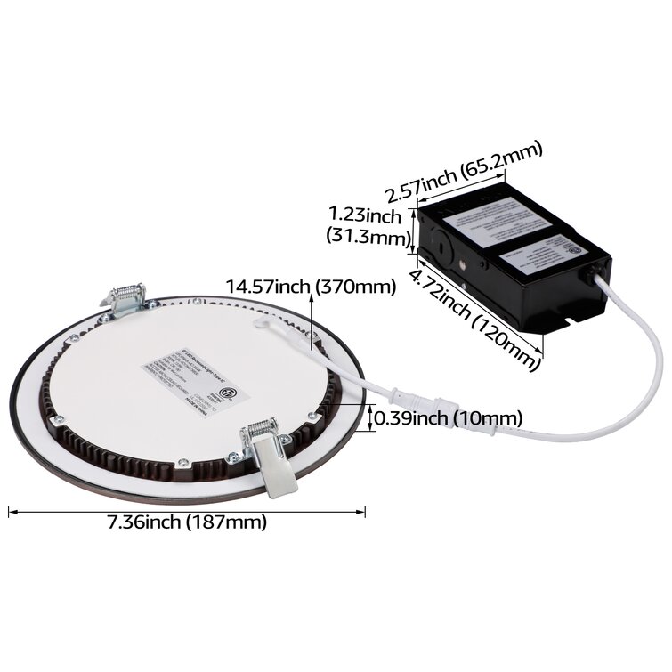 TORCHSTAR Elite 6 Inch Ultra-Thin LED Recessed Light with J-Box